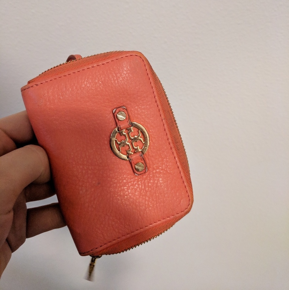 Tory Burch Pink Zip Coin Purse